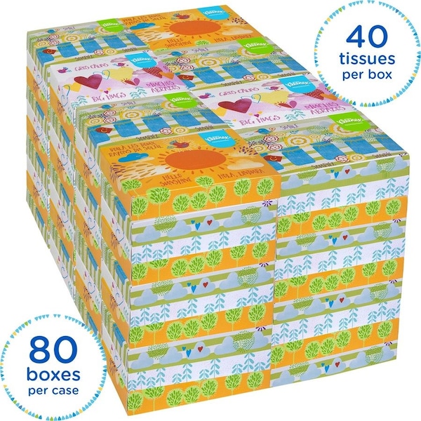 Kleenex Tissue, Facial, We, 80Bx 48PK - KCC21195