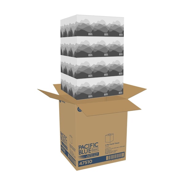 Georgia-Pacific Envision 2 Ply Facial Tissue, 85 Sheets, 36 PK - 47510