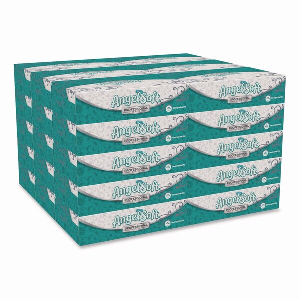 Georgia-Pacific Premium Facial Tissue, 2-Ply, White, Flat Box, 100 Sheets - 48580