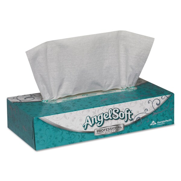 Georgia-Pacific Premium Facial Tissue, 2-Ply, White, Flat Box, 100 Sheets - 48580