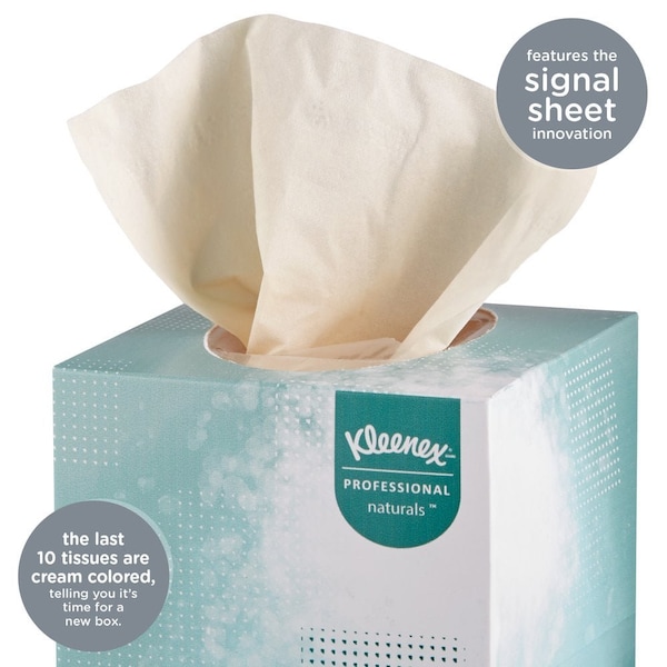 Kimberly-Clark Professional Naturals, 2 Ply Facial Tissue, 36 Boxes, 90 Sheets per Box - 21272
