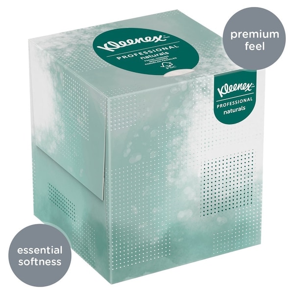 Kimberly-Clark Professional Naturals, 2 Ply Facial Tissue, 36 Boxes, 90 Sheets per Box - 21272