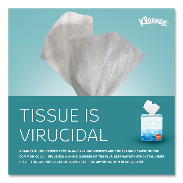 Kleenex 3 Ply Facial Tissue, 60 Sheets - 21286