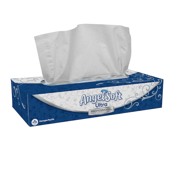 Georgia-Pacific ANGEL SOFT 2 Ply Facial Tissue, 126 Sheets, 30 PK - 49590