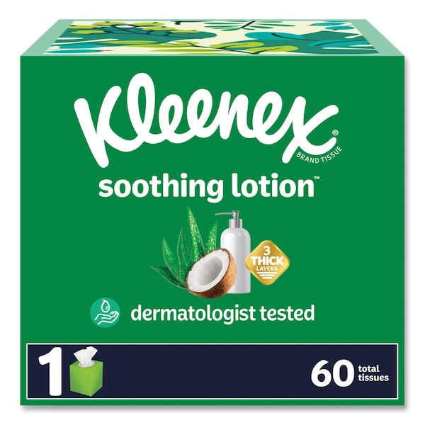Kleenex 3 Ply Facial Tissue, 60 Sheets - 54271