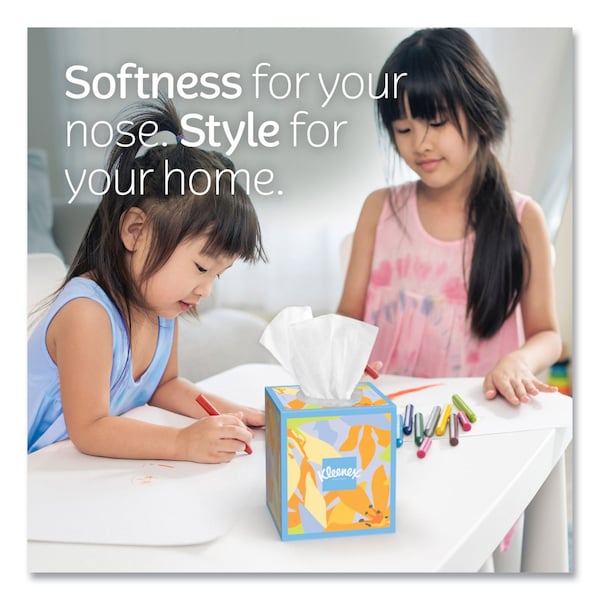 Kleenex 3 Ply Facial Tissue, 60 Sheets - 54271