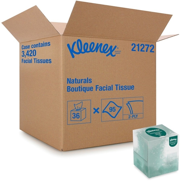 Kleenex Tissue, Facial, Naturals, Klnx 36PK - KCC21272CT