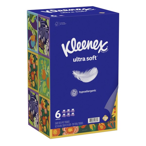 Kleenex Kleenex Ultra Soft 120 ct Facial Tissue - 54317