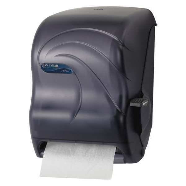 Partners Brand Kimberly-Clark Hands-Free 8" Roll Towel Dispenser, 16" x 13" x 10", Black, 1/Case - TTD122