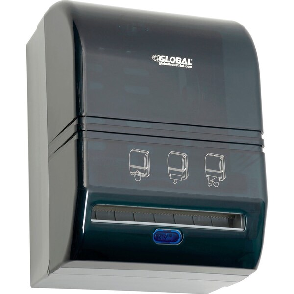 Global Industrial Automatic Paper Towel Roll Dispenser, Smoke Gray - 641519