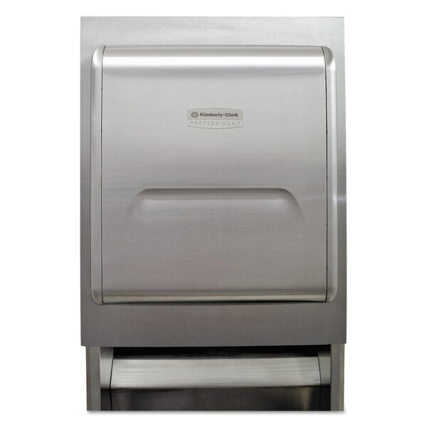 Kimberly-Clark Professional MOD Recessed Dispenser Housing with Trim Panel, 11.13 x 4 x 15.37, Stainless Steel - 43823