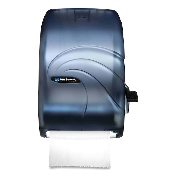 San Jamar Lever Roll Towel Dispenser, Oceans, Arctic Blue, 16 3/4 x 10 x 12 - SAN T1190TBL