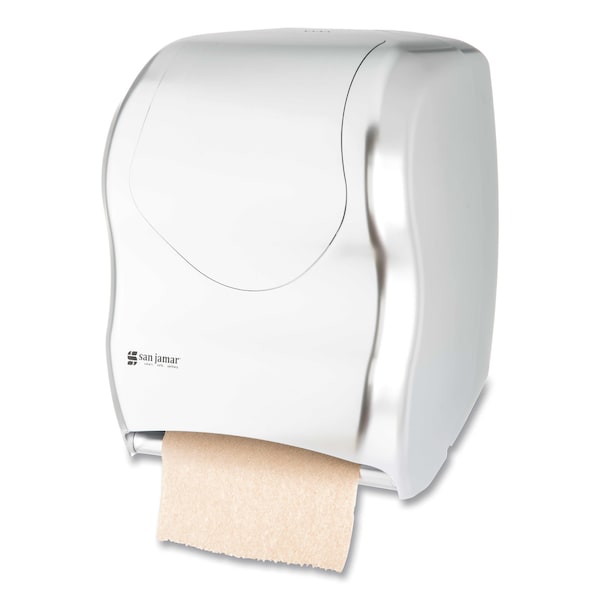 San Jamar Tear-N-Dry Touchless Roll Towel Dispenser, SS, Material: Plastic - T1370SS