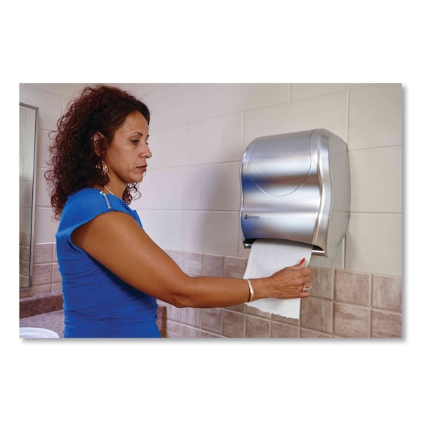San Jamar Tear-N-Dry Touchless Roll Towel Dispenser, SS, Material: Plastic - T1370SS