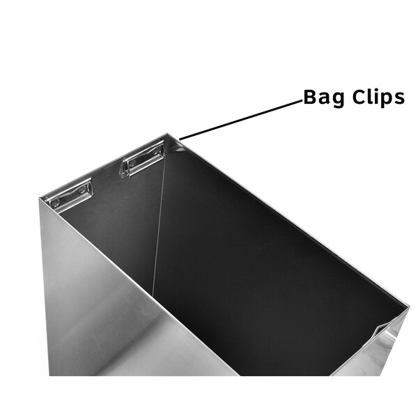 Alpine Industries 56 in. Stainless Steel Multi-Fold/C-Fold Paper Towel Dispenser with 12 Gal. Waste Receptacle Combo - ALP492-MK