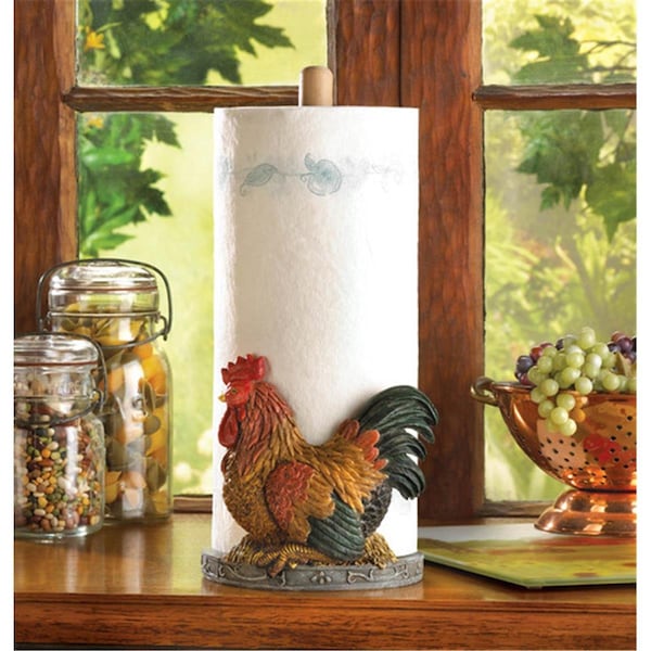 Zingz & Thingz Zingz & Thingz 12553 Rooster Paper Towel Holder - 12553
