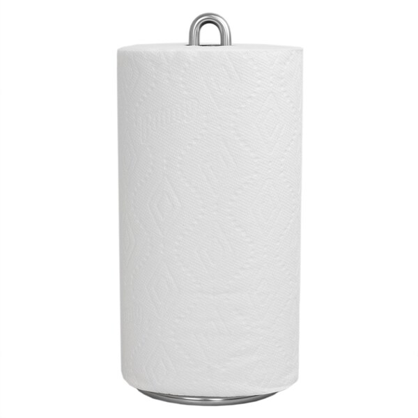 Home Basics Simplicity Collection Paper Towel Holder, Satin Chrome - PH49791