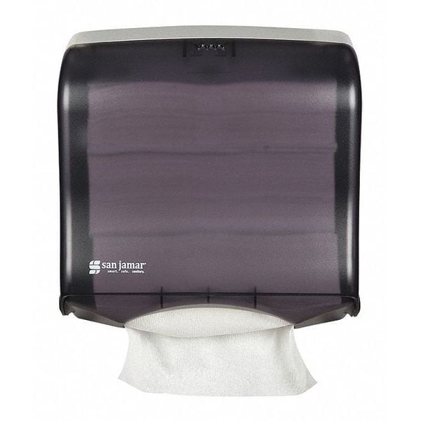 San Jamar Towel Dispenser, Fusion Multifold/C-Fold, Black - T1755TBK