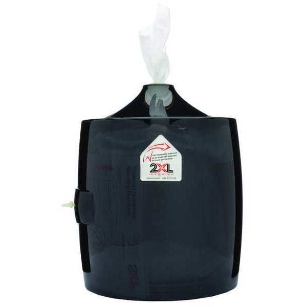 2Xl 12-1/2"H x 10"W, Wall-Mount Wipes Dispenser, Smoke Gray - 2XL - 80