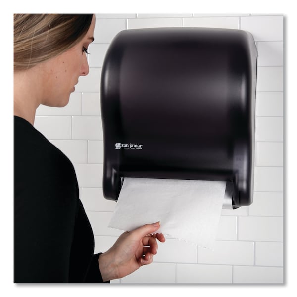 San Jamar Tear-N-Dry Essence Auto Dispenser, Classic, Black, 11.75x9-1/8x14-7/16 - T8000TBK