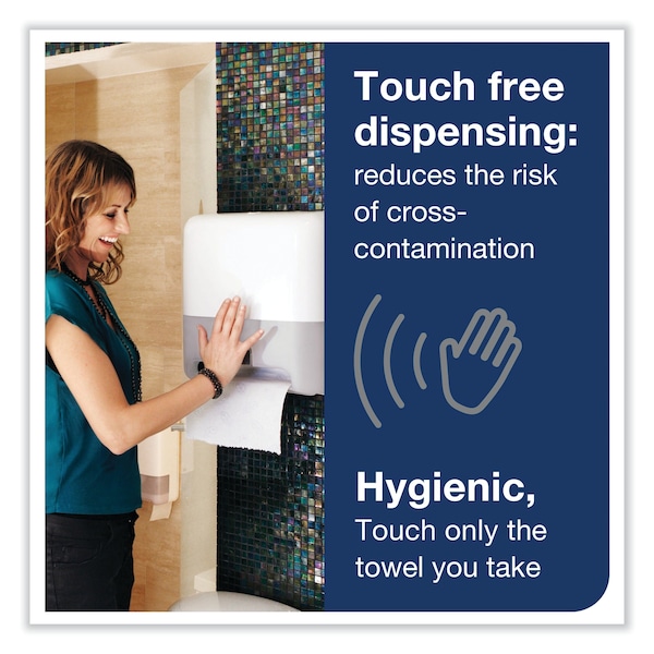 Tork Elevation Matic Hand Towel Roll Dispenser with Sensor, 13 x 8 x 14.5, White - 5511202