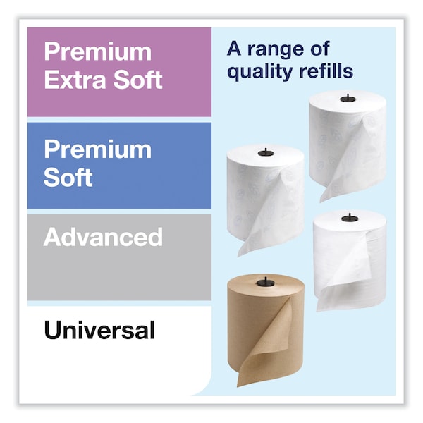 Tork Elevation Matic Hand Towel Roll Dispenser with Sensor, 13 x 8 x 14.5, White - 5511202