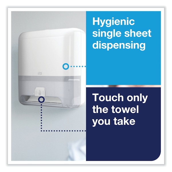 Tork Elevation Matic Hand Towel Roll Dispenser with Sensor, 13 x 8 x 14.5, White - 5511202