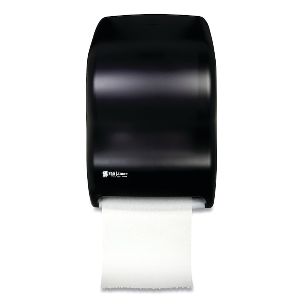 San Jamar Electronic Touchless Roll Towel Dispenser, 11 3/4 x 9 x 15 1/2, Black - T1300TBK