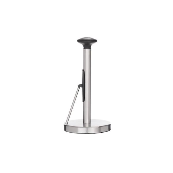 Jiallo Jiallo WE-PH116 51 in. Stainless Steel Paper Towel Holder with Knob & Tension Arm; Black - WE-PH116