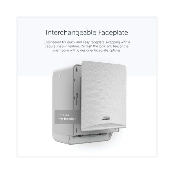 Kimberly-Clark Professional ICON Faceplate for Automatic Roll Towel Dispenser, 18.12 x 15.62 x 12.87, Silver Mosaic - 58760