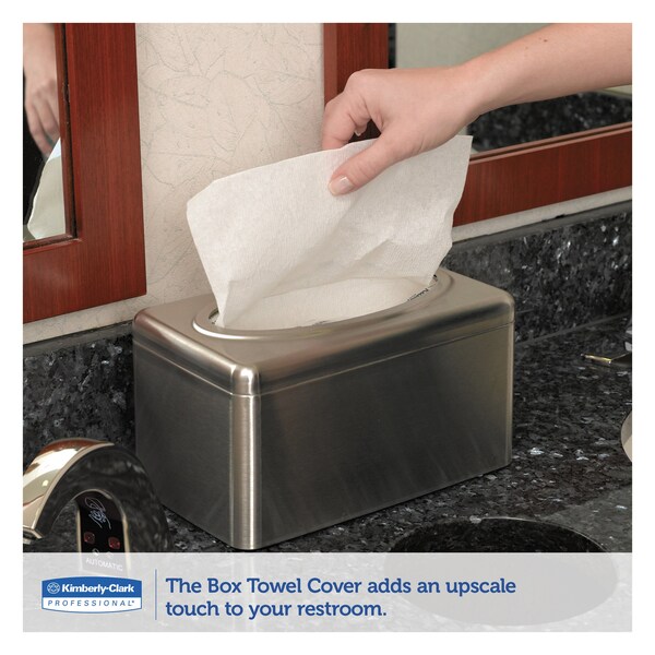 Kleenex Folded Towel Dispenser, 10.4 x 6.1 x 5.4, Stainless Steel, 2PK - KCC 09924