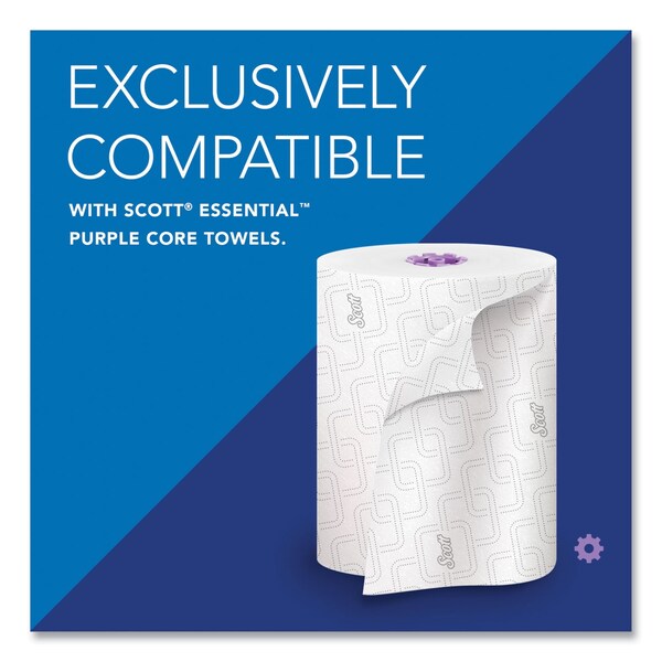 Scott Essential Manual Hard Roll Towel Dispenser, 13.06 x 11 x 16.94, White - 46254