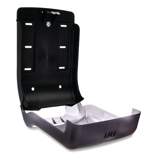 San Jamar Ultrafold Multifold/C-Fold Towel Dispenser, Oceans, 11.75 x 6.25 x 18, Transparent Black Pearl - T1790TBK