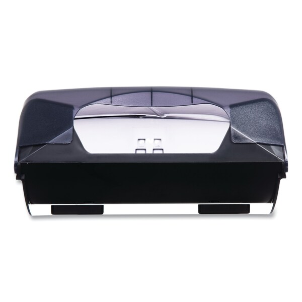 San Jamar Ultrafold Multifold/C-Fold Towel Dispenser, Oceans, 11.75 x 6.25 x 18, Transparent Black Pearl - T1790TBK