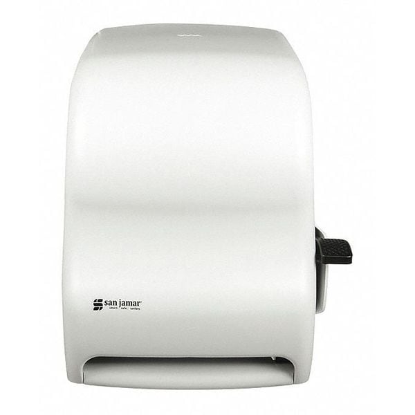 San Jamar Towel Dispenser, Lever Roll, Classic, Wht - T1100WH