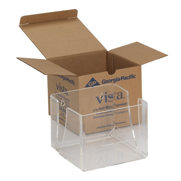 Georgia-Pacific Dispenserosable Wiper Vista Quarterfold, Clear - 54300