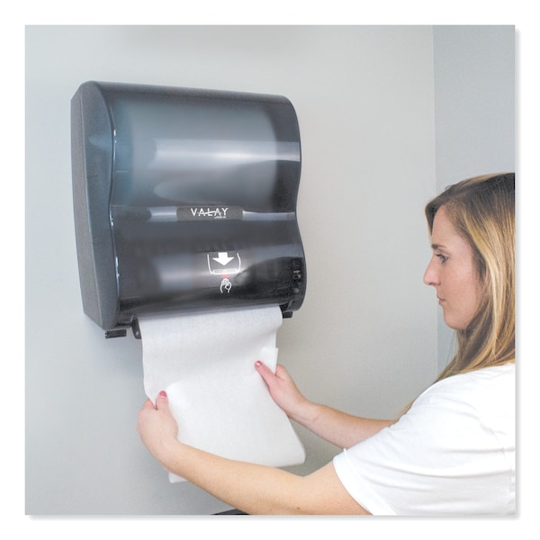 Morcon Paper Valay Hardwound Towel Dispenser, 13 1/4 x 14 1/4 x 9, Black - VT1010