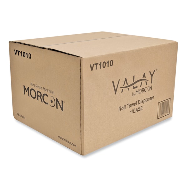 Morcon Paper Valay Hardwound Towel Dispenser, 13 1/4 x 14 1/4 x 9, Black - VT1010