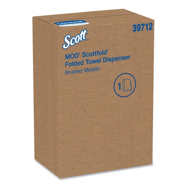 Scott Mod* Scottfold* Towel Dispenser, 10.6 x 5.48 x 18.79, Brushed Metallic - 39712