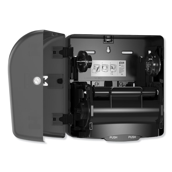 Tork Mini Mechanical Hand Towel Roll Dispenser, For H71 System, 11.75 x 7.5 x 12.5, Black - 774728