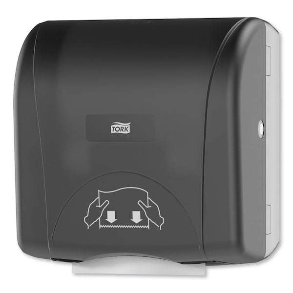 Tork Mini Mechanical Hand Towel Roll Dispenser, For H71 System, 11.75 x 7.5 x 12.5, Black - 774728