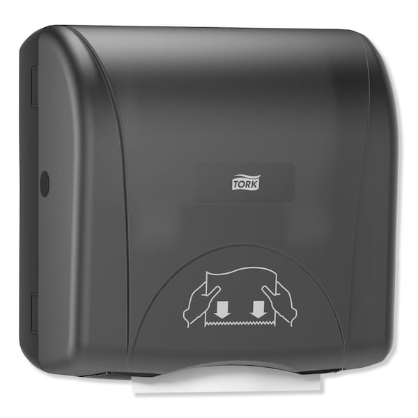 Tork Mini Mechanical Hand Towel Roll Dispenser, For H71 System, 11.75 x 7.5 x 12.5, Black - 774728