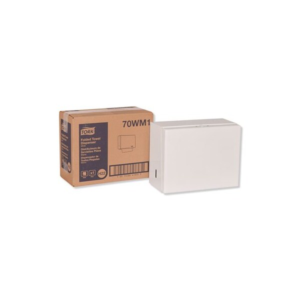 Essity Professional Hygiene N.A. Tork, SINGLEFOLD HAND TOWEL DISPENSER, 11.75in X 5.75in X 9.25in, WHITE - 70WM1