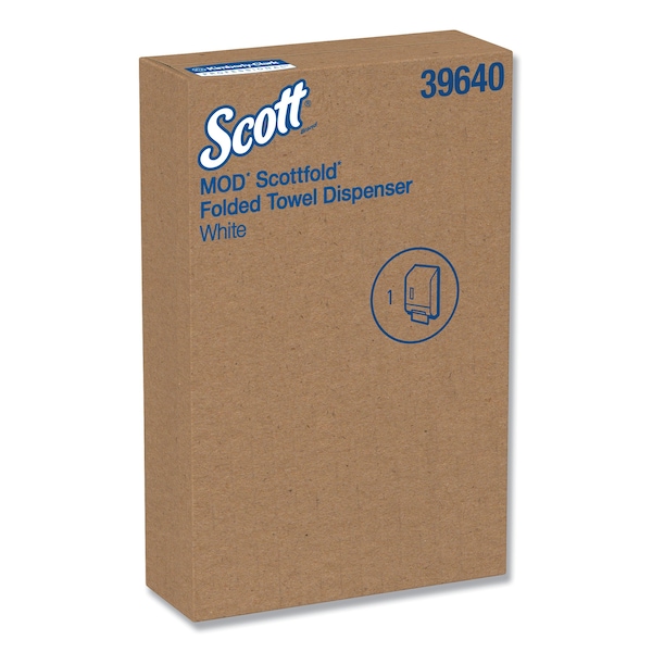 Kleenex Premiere Folded Towel Dispenser, 10.6 x 5.48 x 18.79, White - 39640