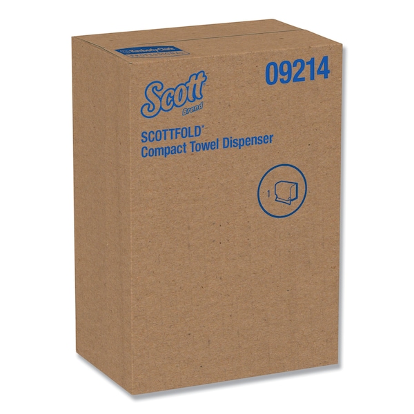 Scott Scottfold Folded Towel Dispenser, 10 3/4w x 4 3/4d x 9h, White - KCC 09214