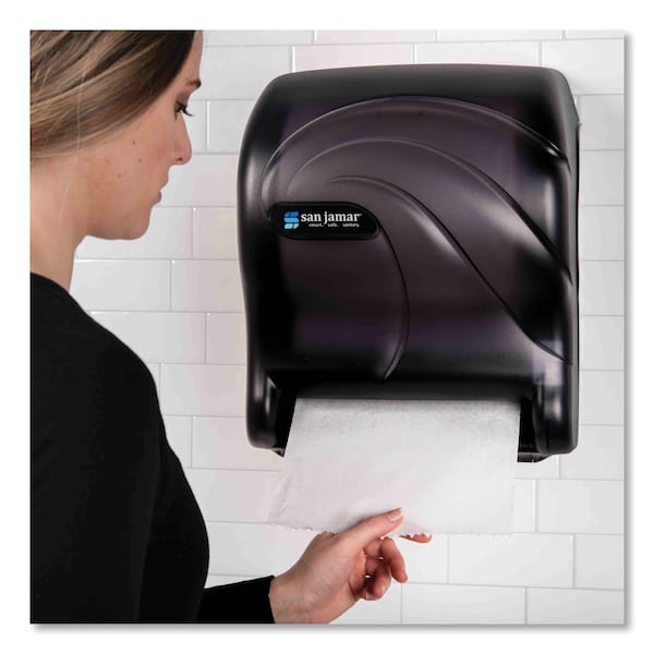 San Jamar Tear-N-Dry Essence Touchless Towel Dispenser, Black Pearl - SAN T8090TBK