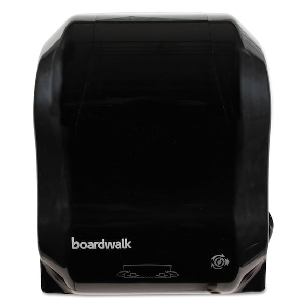 Boardwalk Hands Free Mechanical Towel Dispenser, 13.25" x 16.25" x 10.25", Black - T7470BKBW