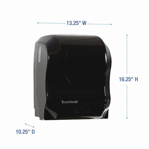 Boardwalk Hands Free Mechanical Towel Dispenser, 13.25" x 16.25" x 10.25", Black - T7470BKBW