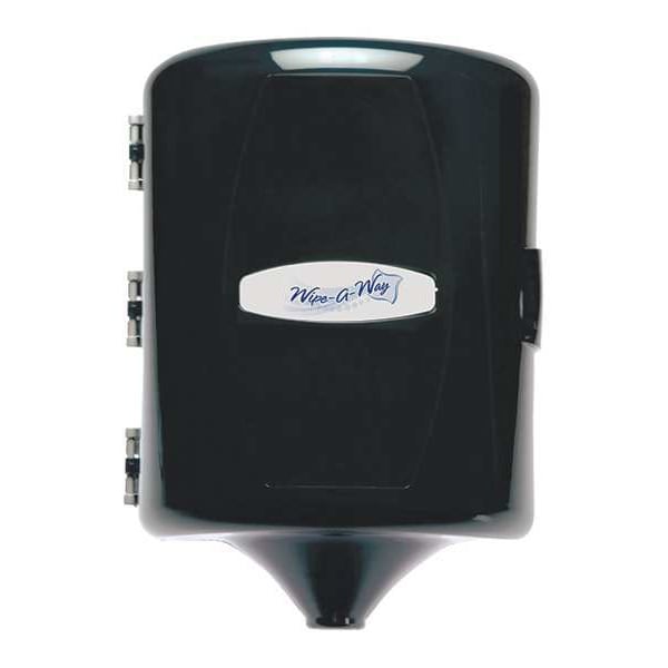 Wipe-A-Way Wipe-A-Way Center Pull Dispenser, Black - WA-FAC-DISP