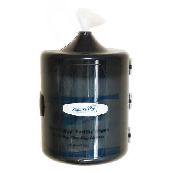 Wipe-A-Way Wipe-A-Way Center Pull Dispenser, Black - WA-FAC-DISP